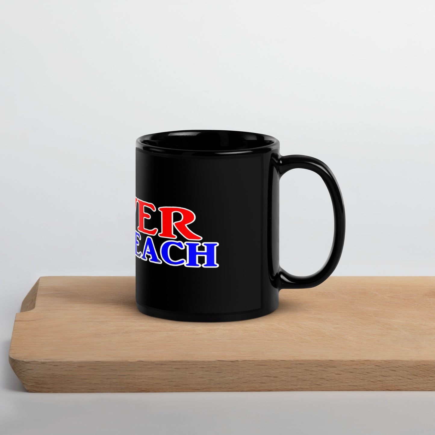 River Outreach Black Glossy Mug