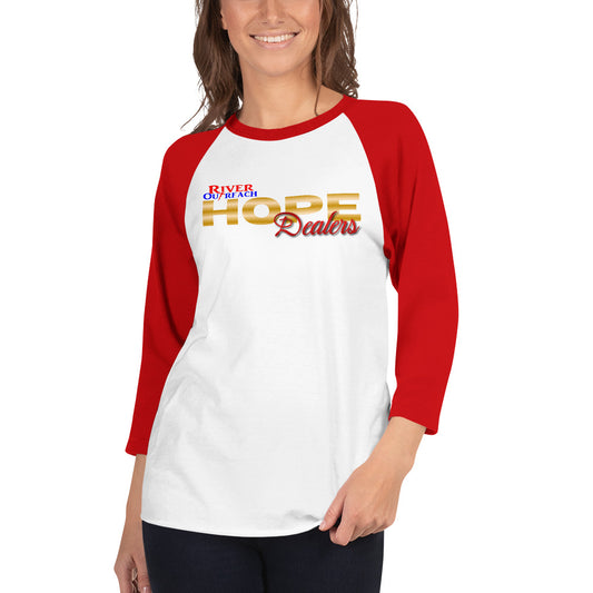 Hope Dealer Unisex 3/4 sleeve raglan shirt